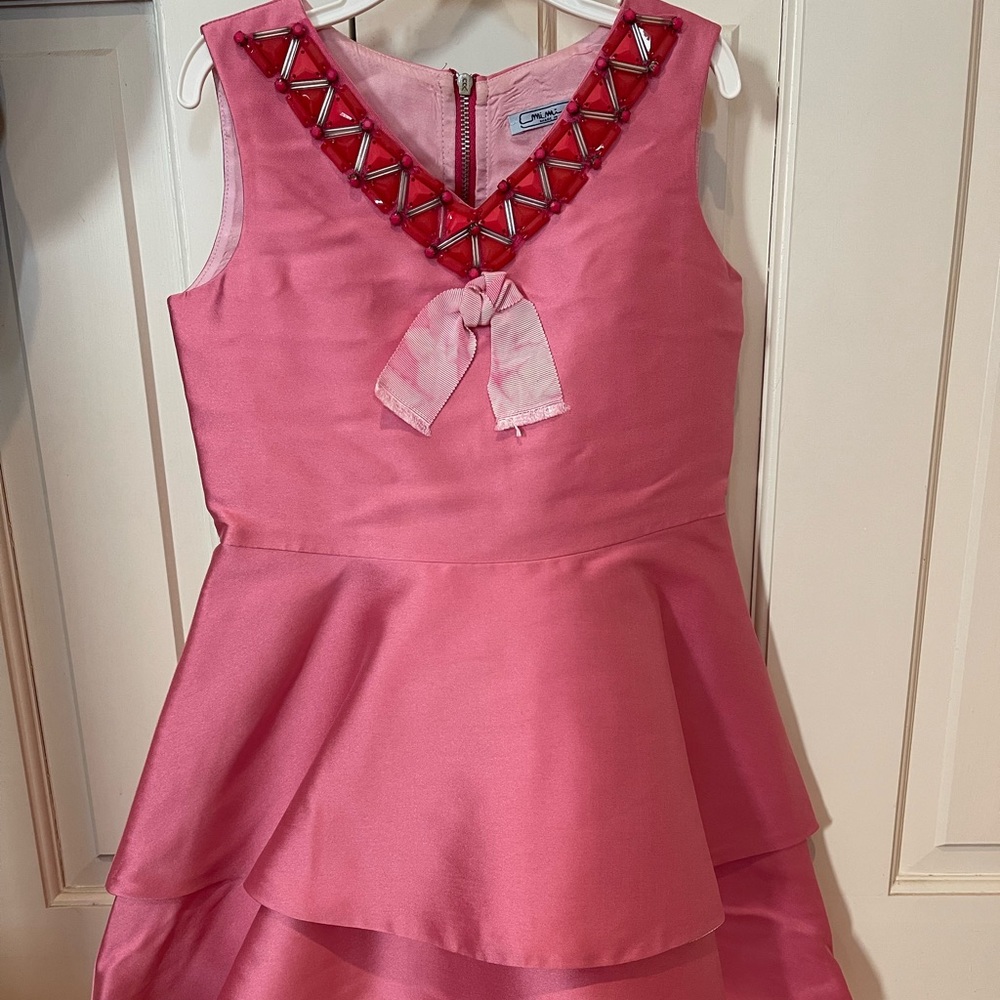 Mi Mi Sol girl’s Satin dress size 8T party doll event formal designer fashion
